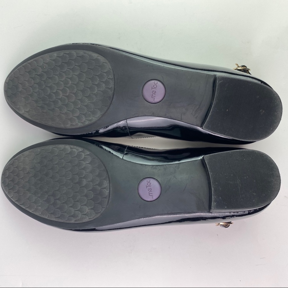 Ballet Flats, Ankle Strap, Comfort Sole, Genuine Patent Leather, by Me Too, GUC - Picture 9 of 14